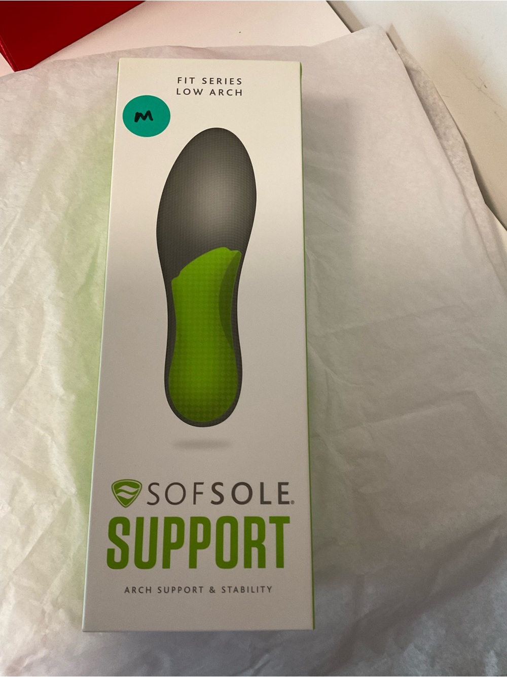 SofSole Men’s Fit Series Low Arch Support Insoles - Size 9-10